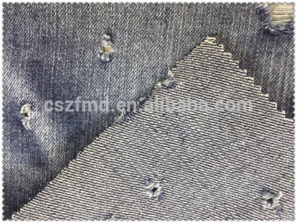 100% Cotton Hole Style Denim for Shoes