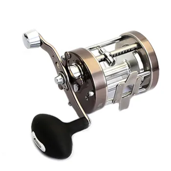 NewBility Wheel Fishing Reel with Line Counter - Aluminum Alloy Trolling Reel (Left/Right Handed)