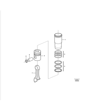 20966749 VOE20966749 Cylinder liner kit FOR A40