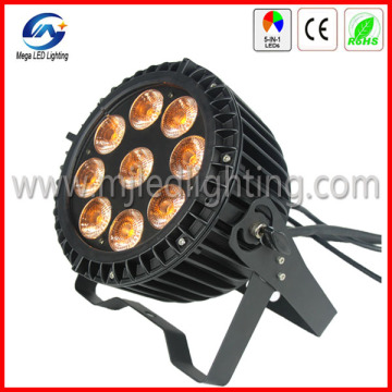 5in1 DMX RGBWA Waterproof LED PAR Light