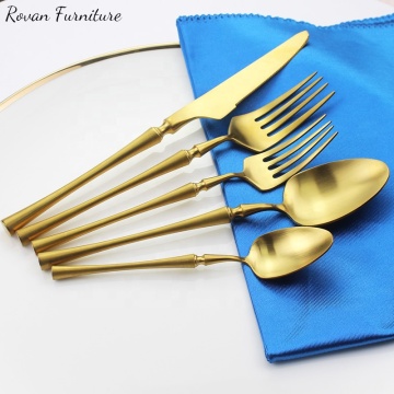 Gold New Design Stainless Steel Wedding Flatware Set