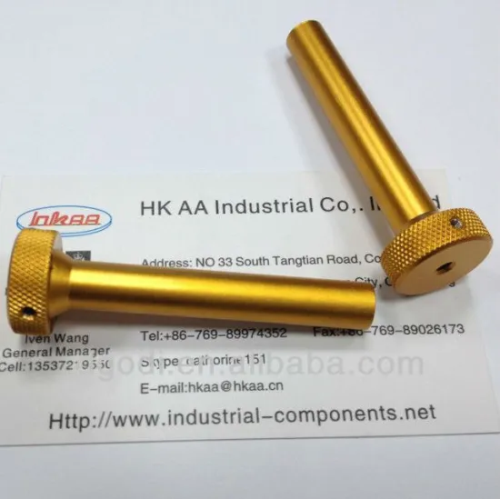 special orange anodized aluminum bolt, special bolt