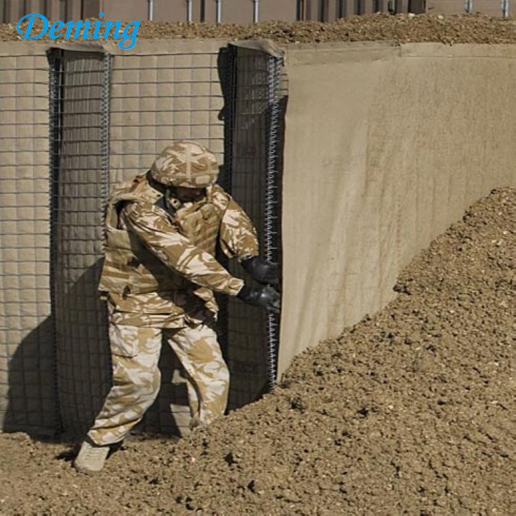 1x1x1m Military Welded Galfan Coated Hesco Barrier