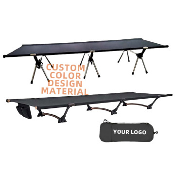 Adjustable Portable Foldable Aluminum Cot for Outdoor Camping and Park Use