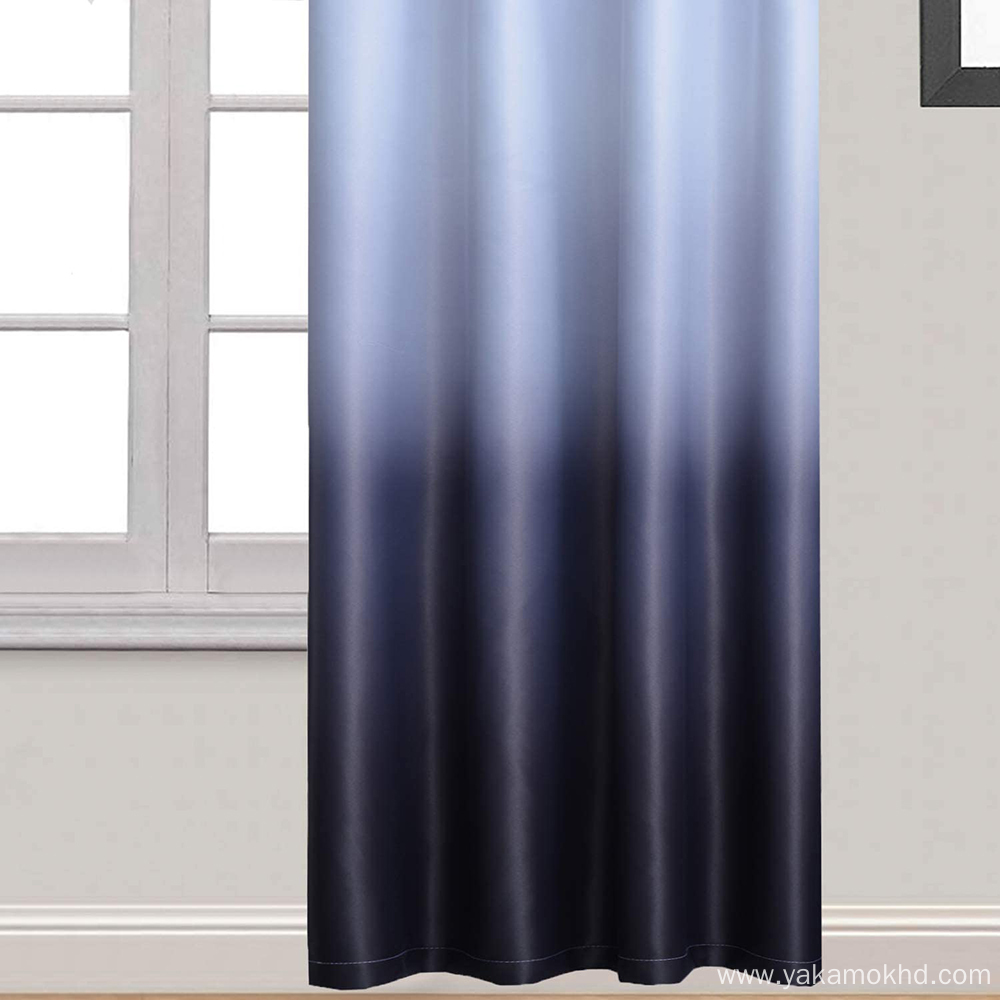 Black Ombre Curtains with Grommet