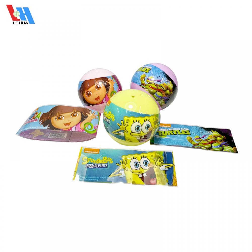 Cartoon Design Shrink Wrap label for Egg Ball