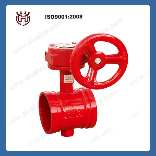 Cast Iron Grooved End Butterfly Valve DN50-DN200