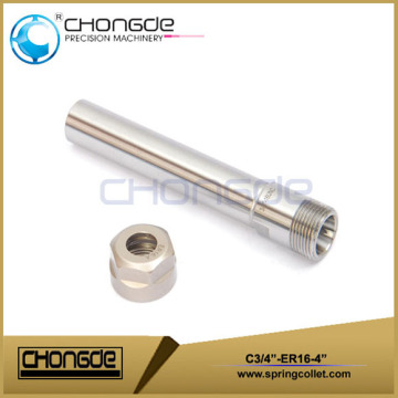 High Precision ER16 3/4" Collet Chuck With Straight Shank 4"