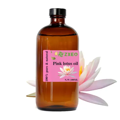 Natural Organic Pink Lotus Oil Therapeutic Grade Pink Lotus Flower Essential Oil