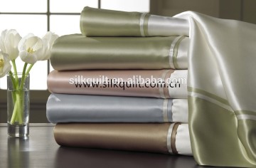 19mm Oeko--certification 100% charmeuse silk king quilt cover