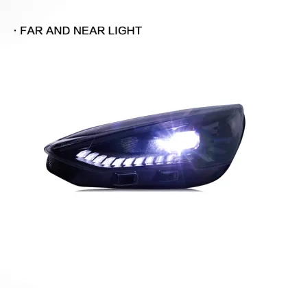 XT Upgrade LED Hawkeye Design Bifocal Lens Headlights for Ford Focus 2018-2023