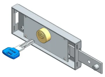 Shifted Deadbolt Roller Shutter Locks With Computer Key