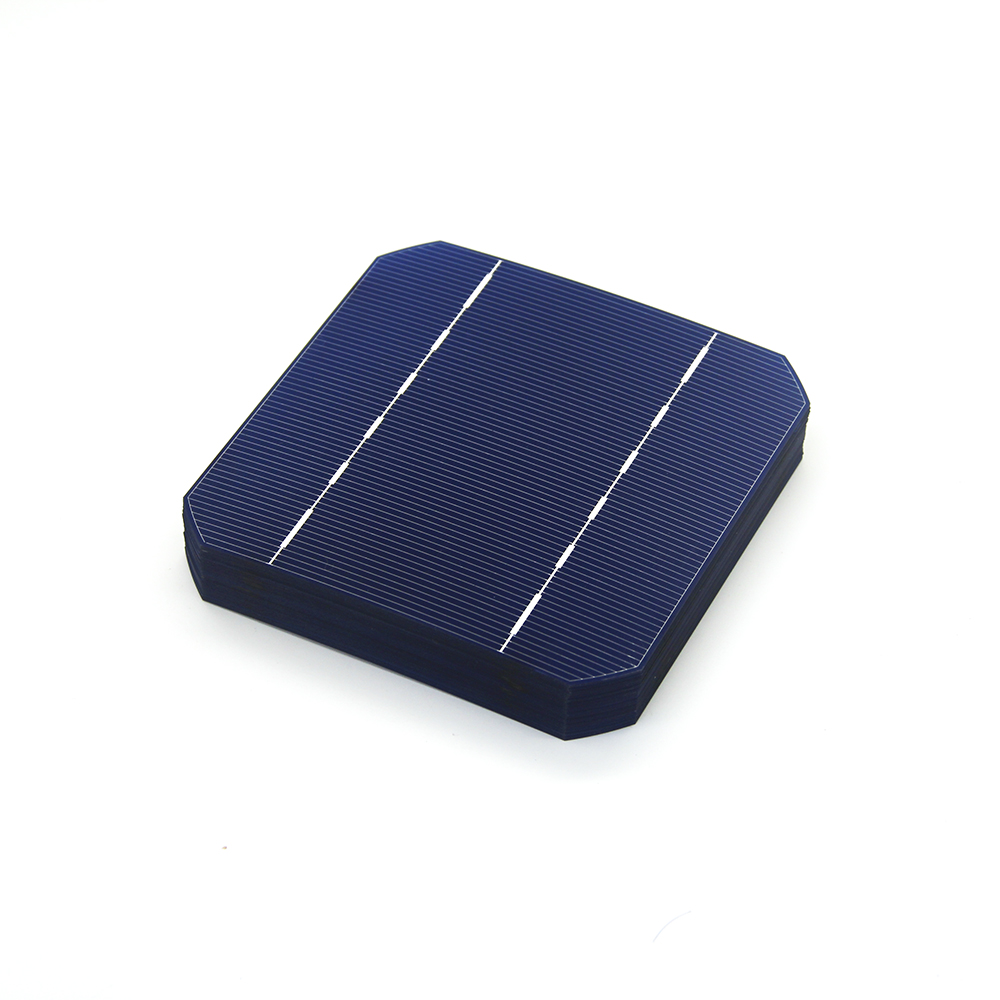 100Pcs 0.5V 125MM Monocrystalline Solar Cell For DIY Solar Panel 12V