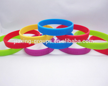 Wholesale custom logo print silicone wristband key holder