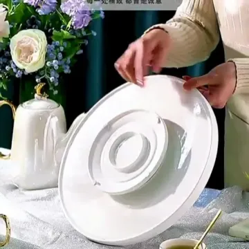 Nordic Phnom Penh Ceramic Coffee Tea Set with Tray