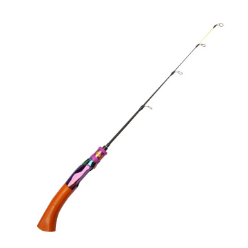 Solid Wood Handle Durable Ice Fishing Rod