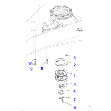 Grader GD535-5 gear 23H-70-13281