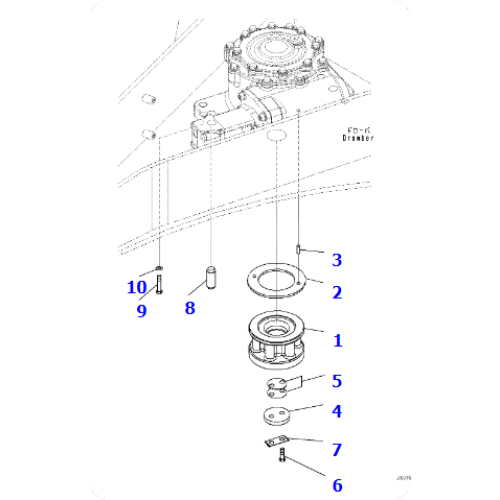 Grader GD535-5 gear 23H-70-13281