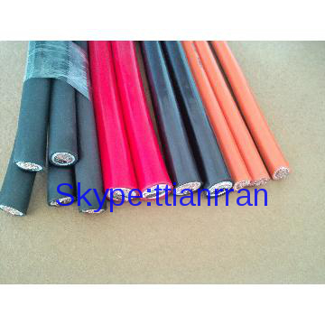 Super flexible rubber insulated copper / aluminum welding cable