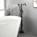 American Style Matte Black Brass Bathtub Filler Faucet