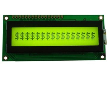 1601 characters LCM with yellow-green backlight