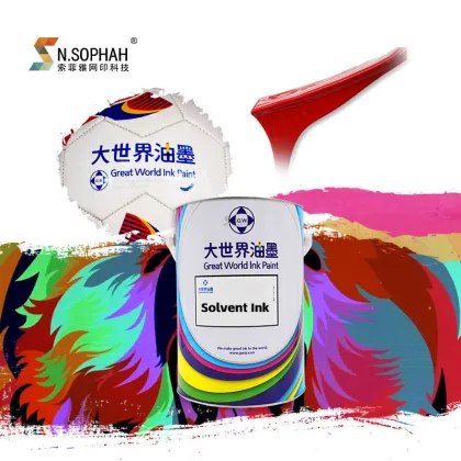 Direct Manufacturers Leather Printing Solvent Ink Screen Printing Solvent Ink