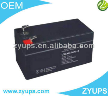 Deep Cycle Lead Acid Battery VRLA Battery 12V 1.3AH