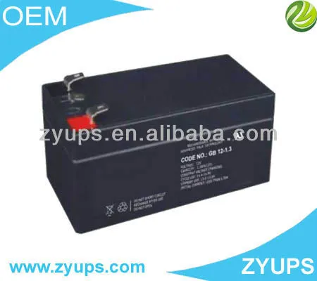 Deep Cycle Lead Acid Battery VRLA Battery 12V 1.3AH