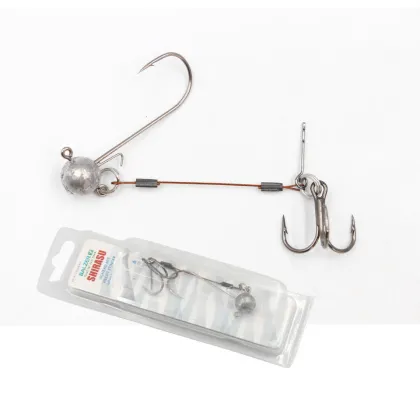 Rubber Lure Fishing Stinger Leader Wire for Pike Jig Head and Stinger Hook