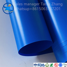 Soft blue customizable PVC sheet plastic roll