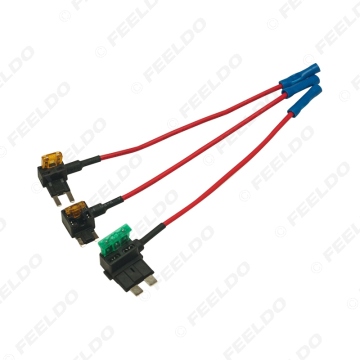 1PC Auto Blade Fuse Holder Add-a-circuit TAP Adapter for Mini/Small/Medium ATM APM Blade Standard Car Fuse Box Wire (5A/5A/30A)