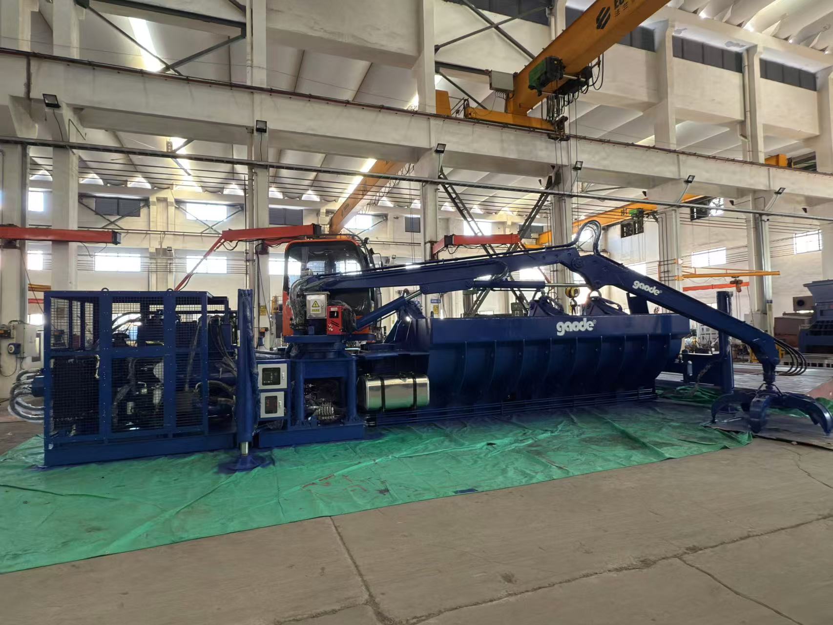 Popular Scrap Car Body Mobile Press Baling Machine