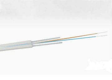 Ftth Flat Duplex Drop Cable With Fibre Reinforced Plastic Frp Strength