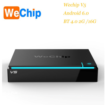 2017 Install google play store Wechip V5 v3 Amlogic S905x Quad Core Android 6.0 2G 16G 4K kodi 16.1 tv box from wechip hot sales