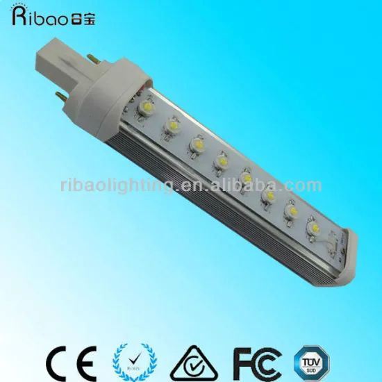 High Quality Horizontal G24 Wall Mount 6W led plug light