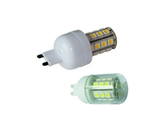 High Luminous 220v Smd 5050 G9 Led Light Bulb In Warm White Cool White , 360 Degree Beam Angle