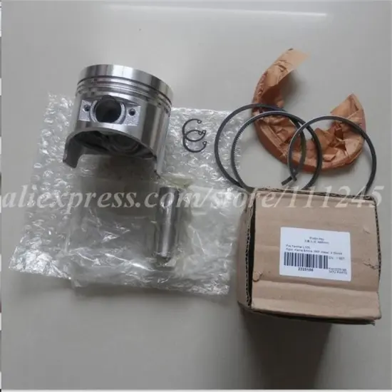 PISTON KIT FOR YANMAR L100 406CC CYLINDER DIESEL 5KW KOLBEN ASSEMBLY W/ RING PIN CLIP AY TILLER PARTS