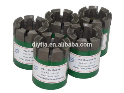 Diamond core drill bits for hard rock / Rock drill bits
