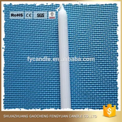 wax crystal white fluted candle velas branca