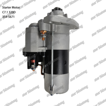 C7.1 320D 24V 7.5KW Starter Motor for Caterpillar Engine Parts