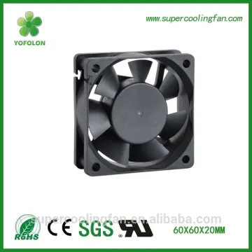 60x60x20mm 12V DC cooling fan CE RoHS certificate dc axial fan
