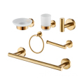 6-Piece Gold Luxury Stainless Steel Bathroom Hardware and Accessories Set