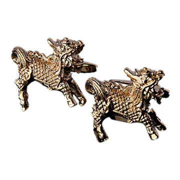 Wholesale 2014 New Kylin Golden Cufflinks