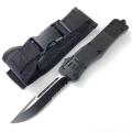 Zinc alloy handle spring switch OTF tactical knife