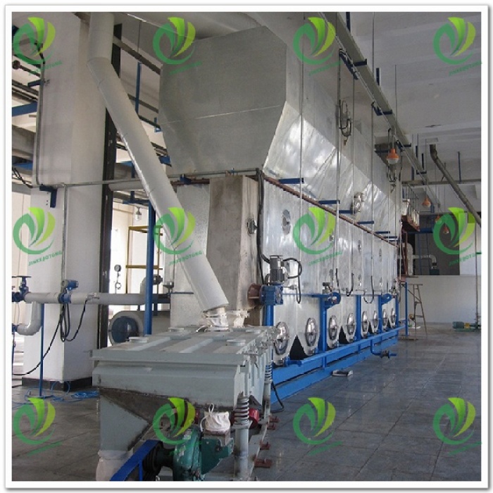 Горизонтальная сушилка с псевдоожиженным слоем для быстрой сушки