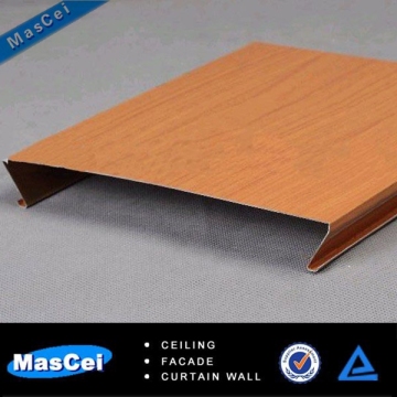 Building faux wood aluminum sheet metal