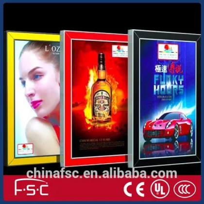 ultra-thin aluminum magnetic lighting frame