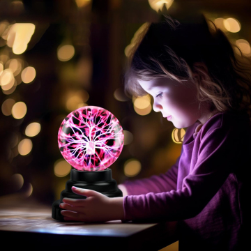Touch & Sound Sensitive Plasma Ball Lamp - Novelty Light for Parties and Gifts