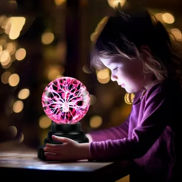 Touch & Sound Sensitive Plasma Ball Lamp - Novelty Light for Parties and Gifts