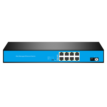 OEM/ODM Одиночный порт POE Fiber Gigabit L2 Web Managed Switch